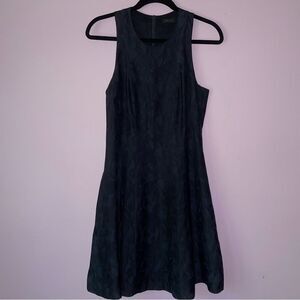 Theory Size S Midi Dress Black Navy Sleeveless Career Office Professional Preppy